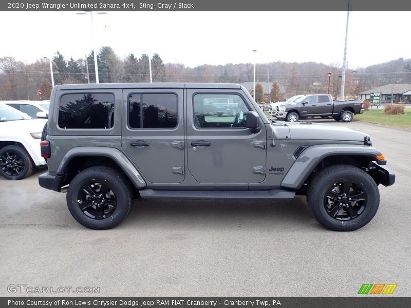Sting-Gray / Black 2020 Jeep Wrangler Unlimited Sahara 4x4