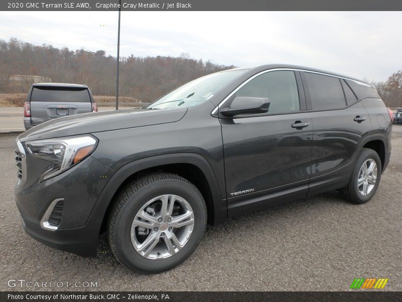 Graphite Gray Metallic / Jet Black 2020 GMC Terrain SLE AWD