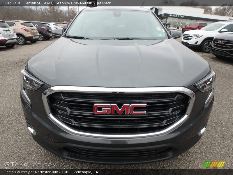 Graphite Gray Metallic / Jet Black 2020 GMC Terrain SLE AWD