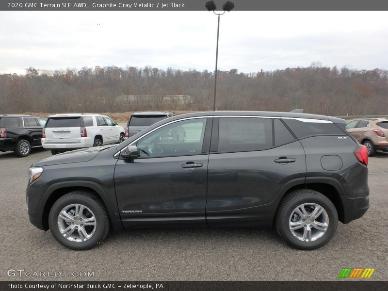 Graphite Gray Metallic / Jet Black 2020 GMC Terrain SLE AWD