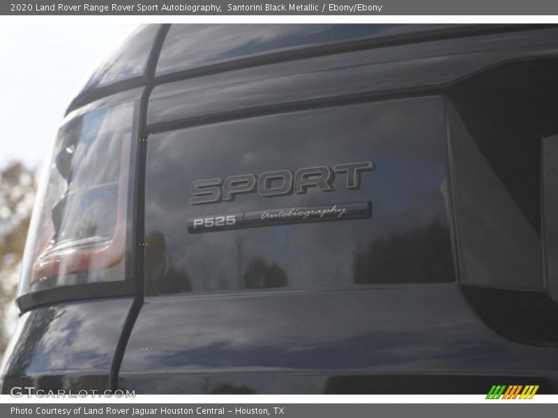 Santorini Black Metallic / Ebony/Ebony 2020 Land Rover Range Rover Sport Autobiography