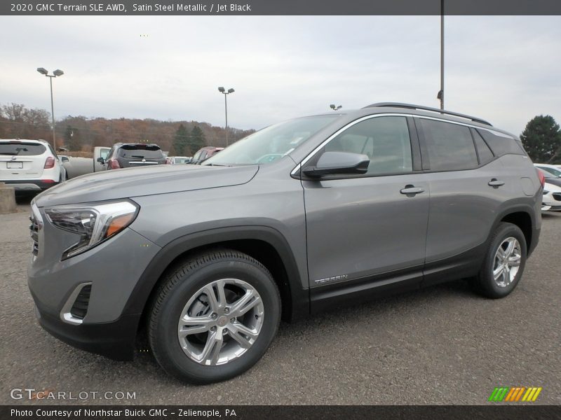 Satin Steel Metallic / Jet Black 2020 GMC Terrain SLE AWD