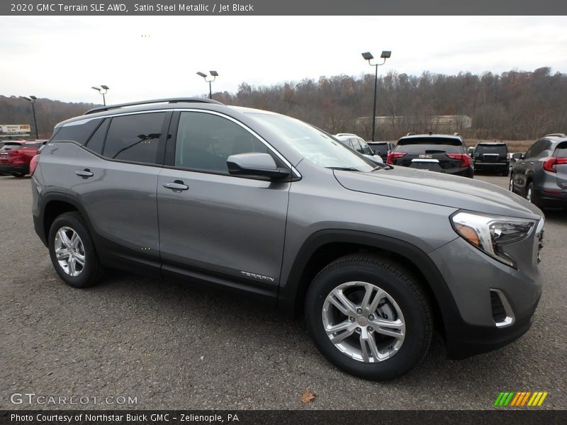Satin Steel Metallic / Jet Black 2020 GMC Terrain SLE AWD