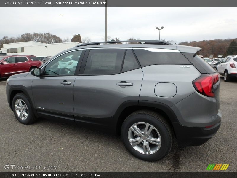 Satin Steel Metallic / Jet Black 2020 GMC Terrain SLE AWD
