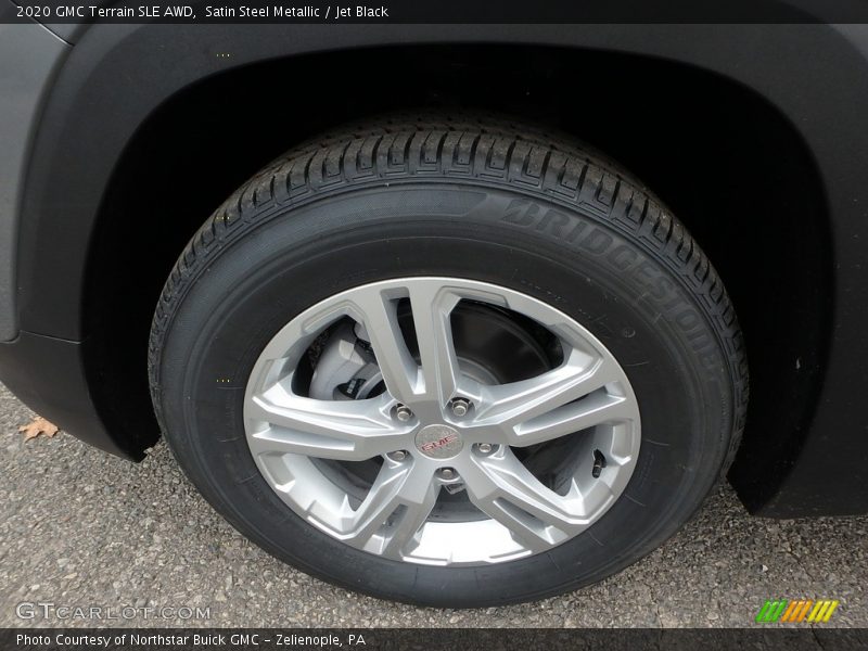 Satin Steel Metallic / Jet Black 2020 GMC Terrain SLE AWD