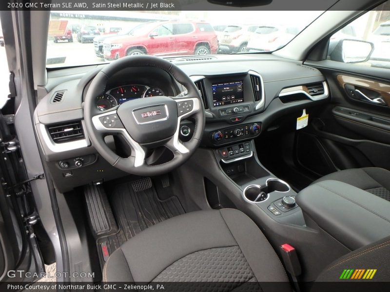 Satin Steel Metallic / Jet Black 2020 GMC Terrain SLE AWD