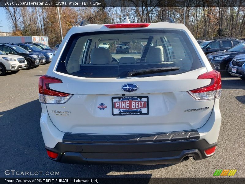 Crystal White Pearl / Gray 2020 Subaru Forester 2.5i