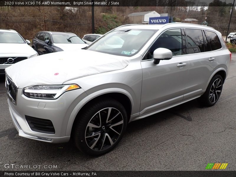 Bright Silver Metallic / Slate 2020 Volvo XC90 T6 AWD Momentum