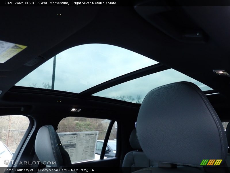 Bright Silver Metallic / Slate 2020 Volvo XC90 T6 AWD Momentum