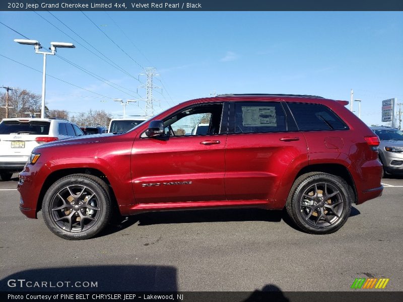 Velvet Red Pearl / Black 2020 Jeep Grand Cherokee Limited 4x4