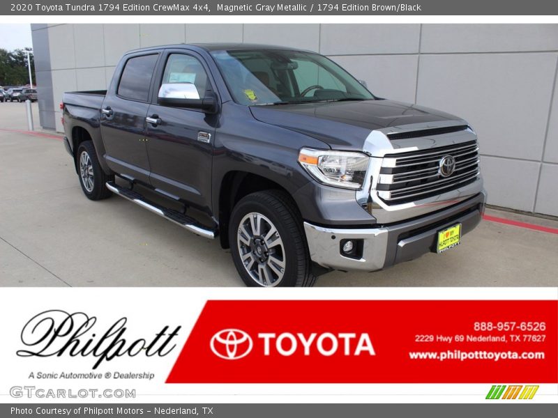 Magnetic Gray Metallic / 1794 Edition Brown/Black 2020 Toyota Tundra 1794 Edition CrewMax 4x4