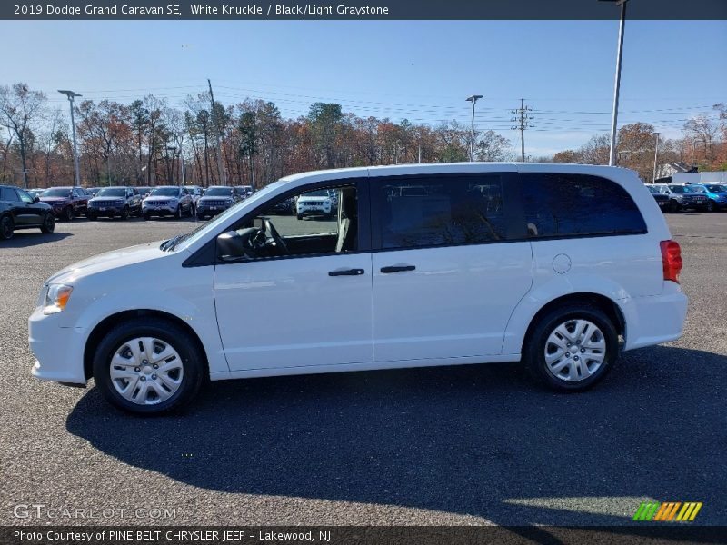 White Knuckle / Black/Light Graystone 2019 Dodge Grand Caravan SE