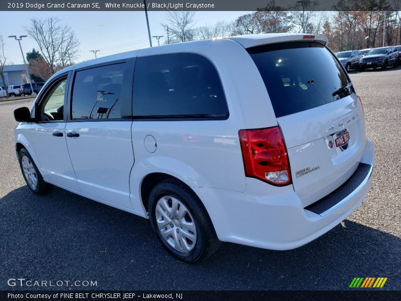 White Knuckle / Black/Light Graystone 2019 Dodge Grand Caravan SE
