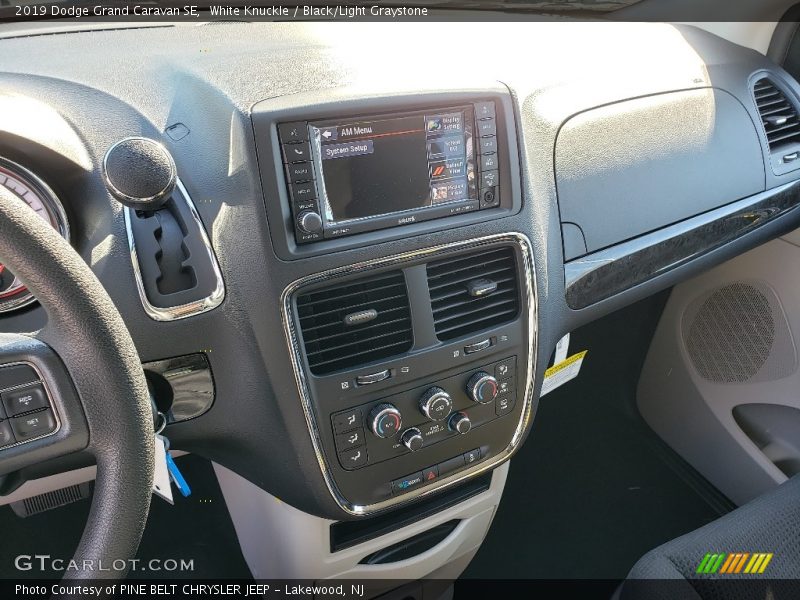 White Knuckle / Black/Light Graystone 2019 Dodge Grand Caravan SE