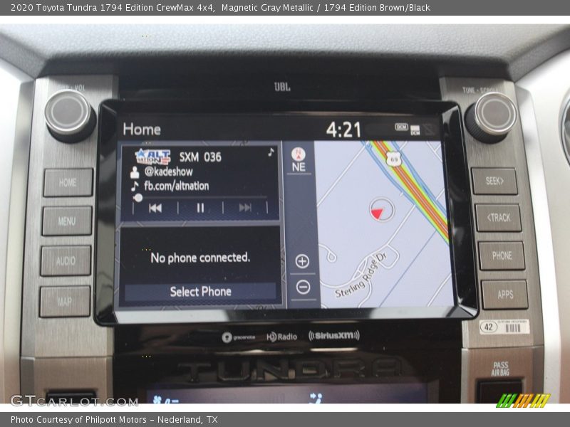 Navigation of 2020 Tundra 1794 Edition CrewMax 4x4