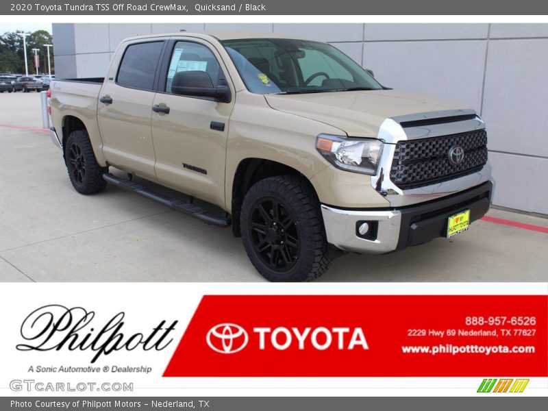 Quicksand / Black 2020 Toyota Tundra TSS Off Road CrewMax