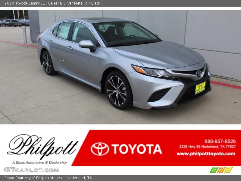 Celestial Silver Metallic / Black 2020 Toyota Camry SE