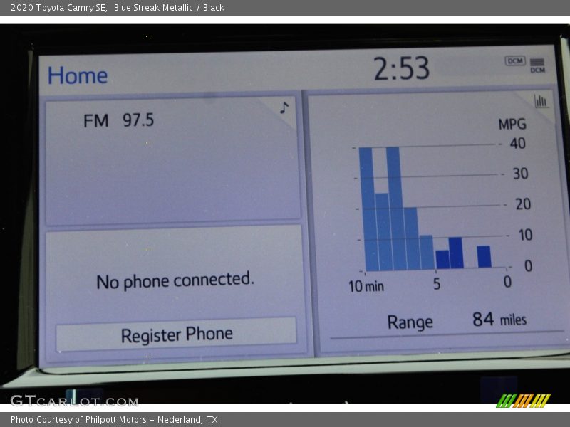 Blue Streak Metallic / Black 2020 Toyota Camry SE