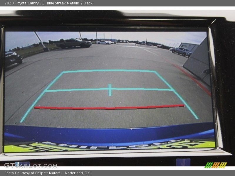 Blue Streak Metallic / Black 2020 Toyota Camry SE