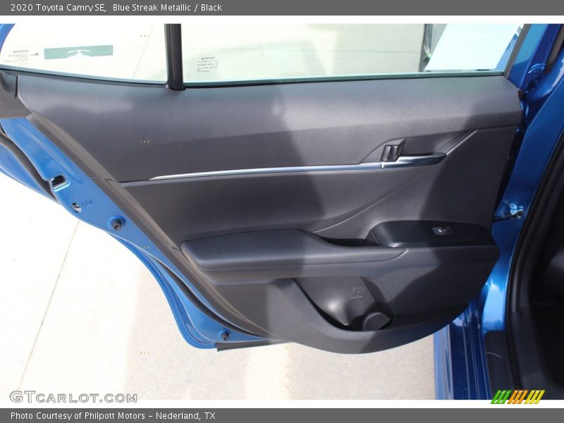 Blue Streak Metallic / Black 2020 Toyota Camry SE