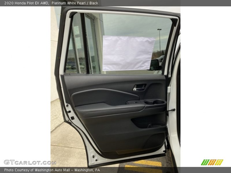 Platinum White Pearl / Black 2020 Honda Pilot EX AWD