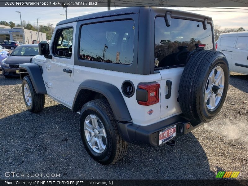 Bright White / Black 2020 Jeep Wrangler Sport 4x4