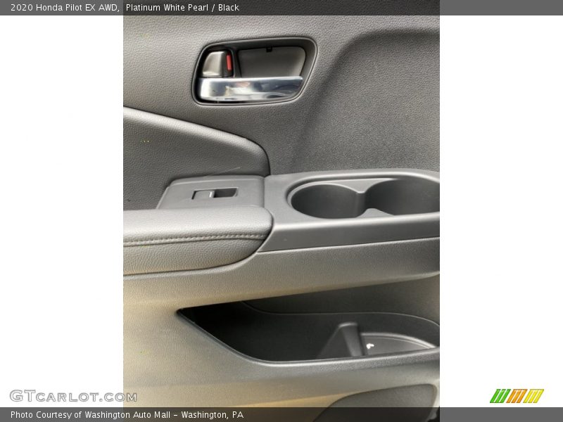 Platinum White Pearl / Black 2020 Honda Pilot EX AWD