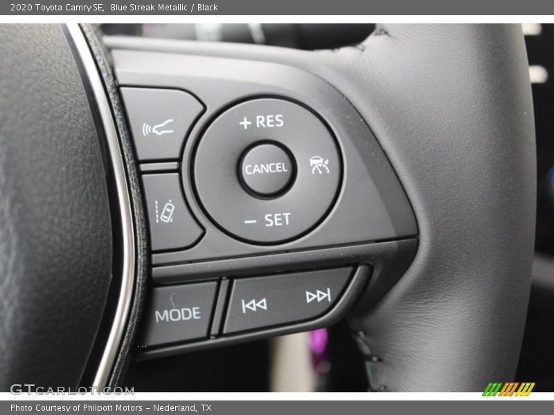 Blue Streak Metallic / Black 2020 Toyota Camry SE