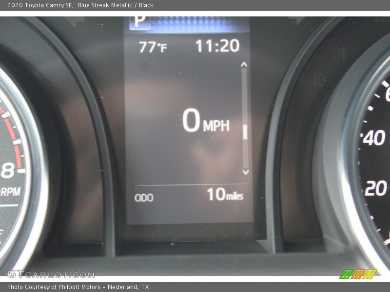Blue Streak Metallic / Black 2020 Toyota Camry SE