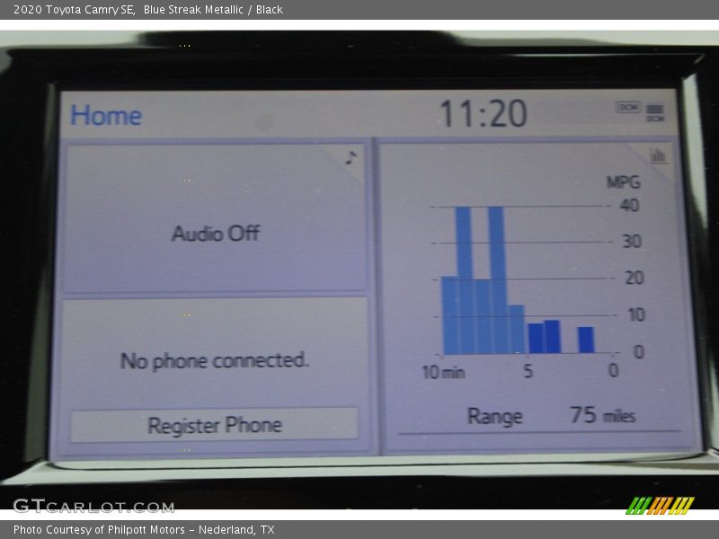 Blue Streak Metallic / Black 2020 Toyota Camry SE