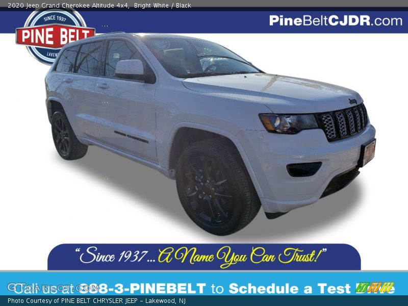 Bright White / Black 2020 Jeep Grand Cherokee Altitude 4x4