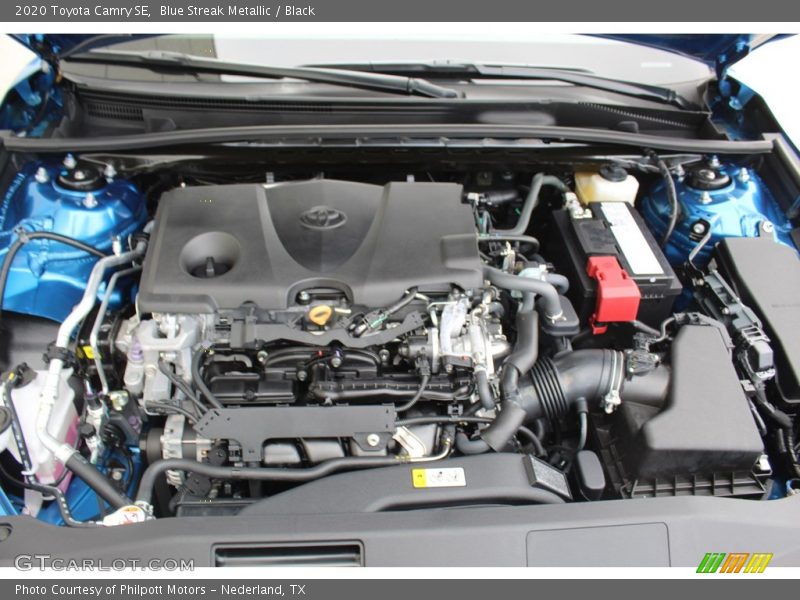 Blue Streak Metallic / Black 2020 Toyota Camry SE