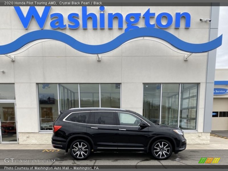 Crystal Black Pearl / Black 2020 Honda Pilot Touring AWD