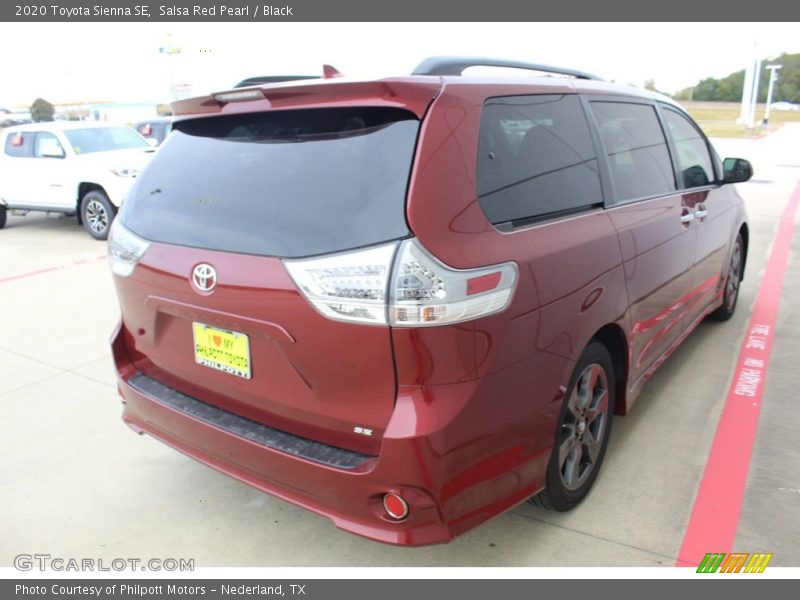 Salsa Red Pearl / Black 2020 Toyota Sienna SE