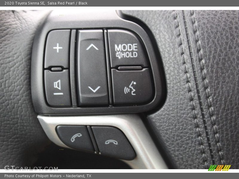 Salsa Red Pearl / Black 2020 Toyota Sienna SE