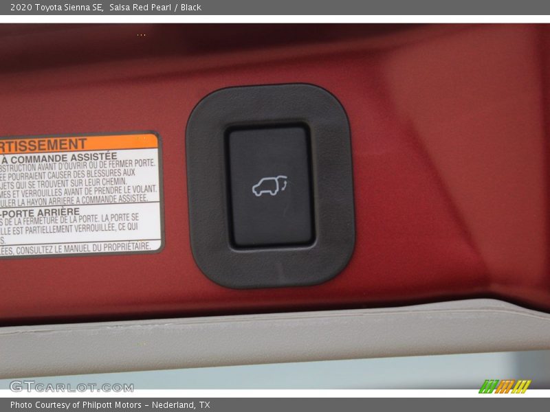 Salsa Red Pearl / Black 2020 Toyota Sienna SE