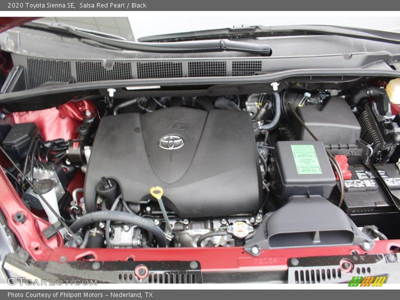 Salsa Red Pearl / Black 2020 Toyota Sienna SE