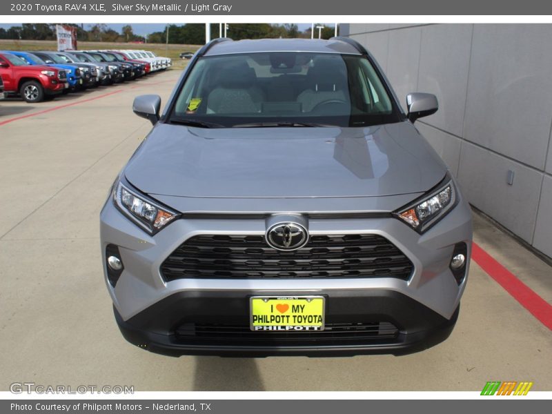 Silver Sky Metallic / Light Gray 2020 Toyota RAV4 XLE