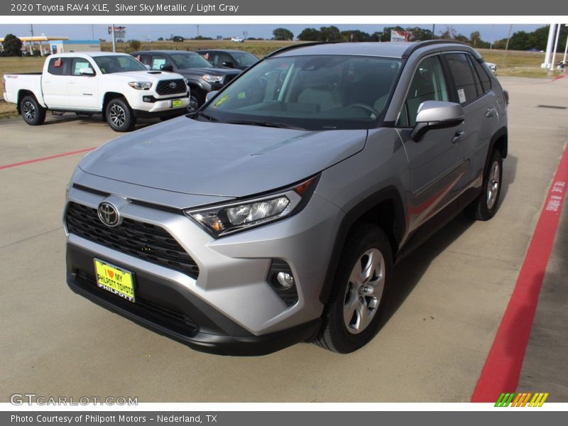 Silver Sky Metallic / Light Gray 2020 Toyota RAV4 XLE