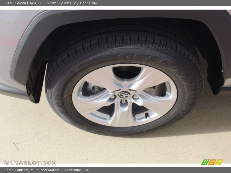 Silver Sky Metallic / Light Gray 2020 Toyota RAV4 XLE
