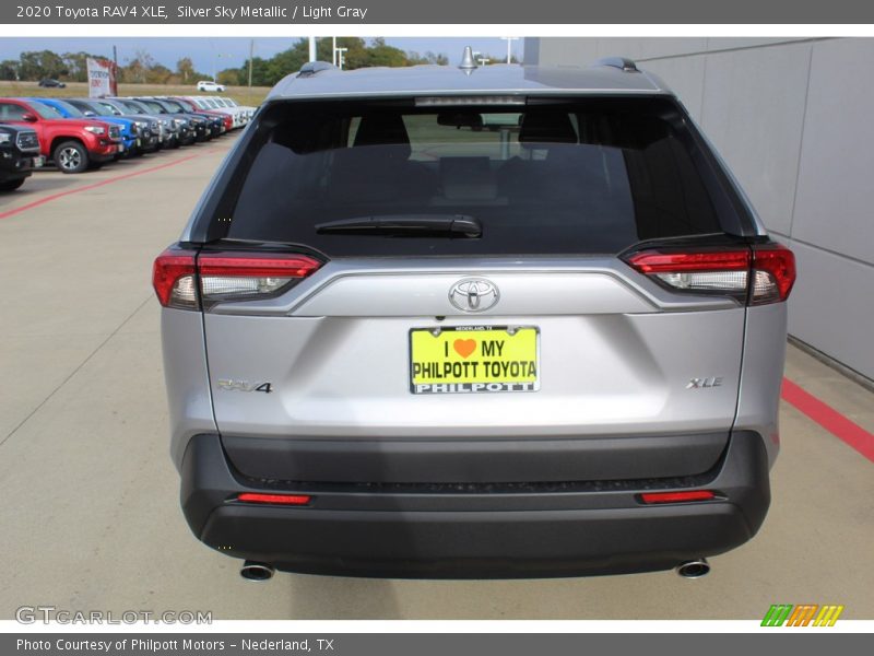 Silver Sky Metallic / Light Gray 2020 Toyota RAV4 XLE