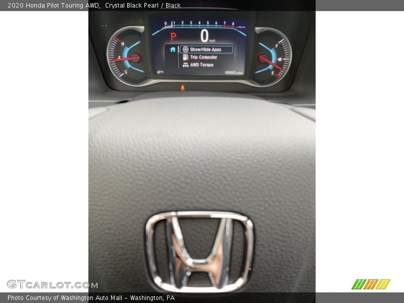 Crystal Black Pearl / Black 2020 Honda Pilot Touring AWD