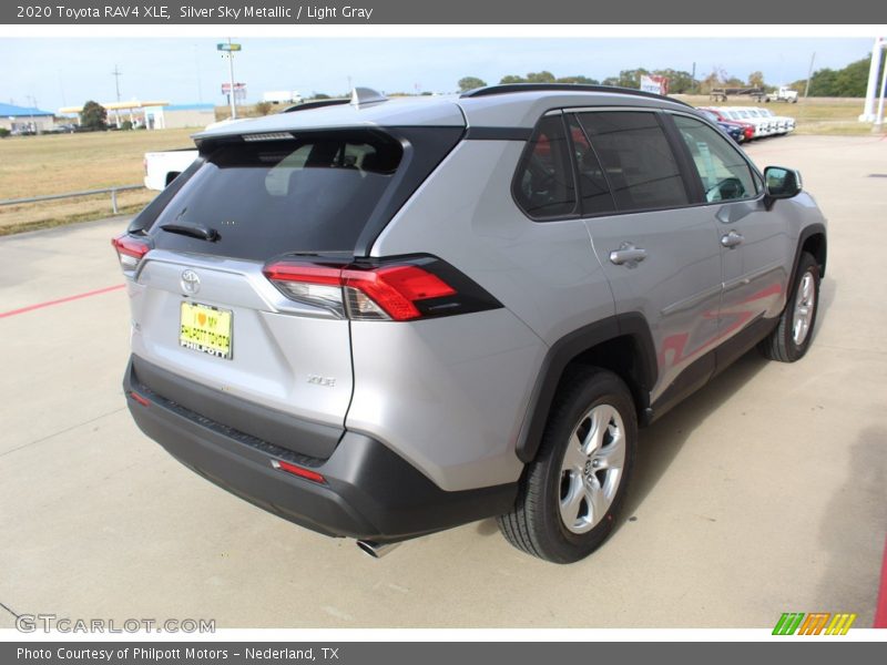 Silver Sky Metallic / Light Gray 2020 Toyota RAV4 XLE