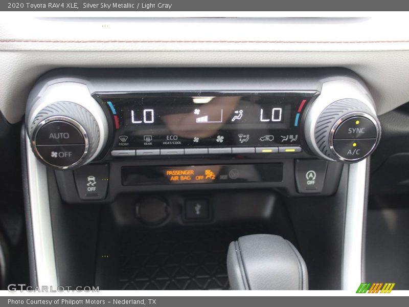 Silver Sky Metallic / Light Gray 2020 Toyota RAV4 XLE
