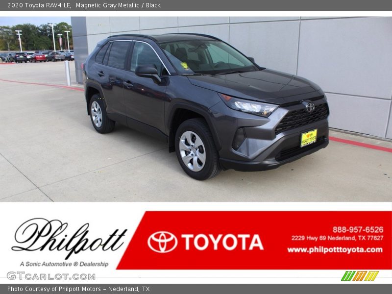Magnetic Gray Metallic / Black 2020 Toyota RAV4 LE