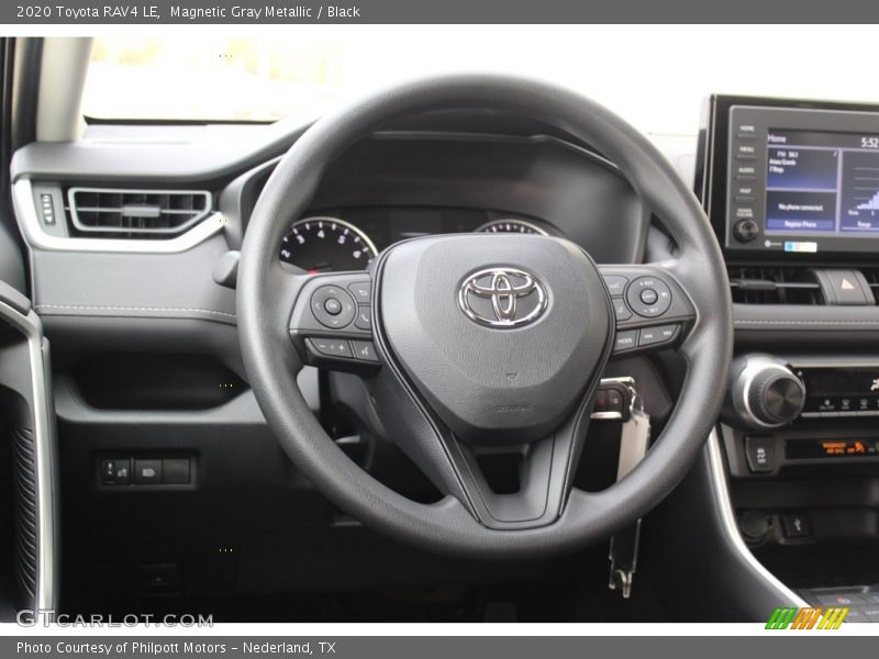 Magnetic Gray Metallic / Black 2020 Toyota RAV4 LE