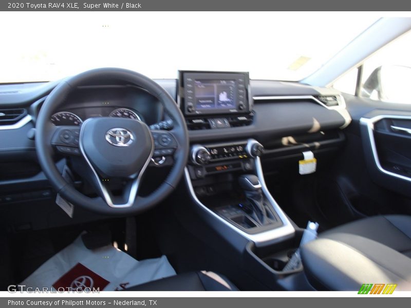 Super White / Black 2020 Toyota RAV4 XLE