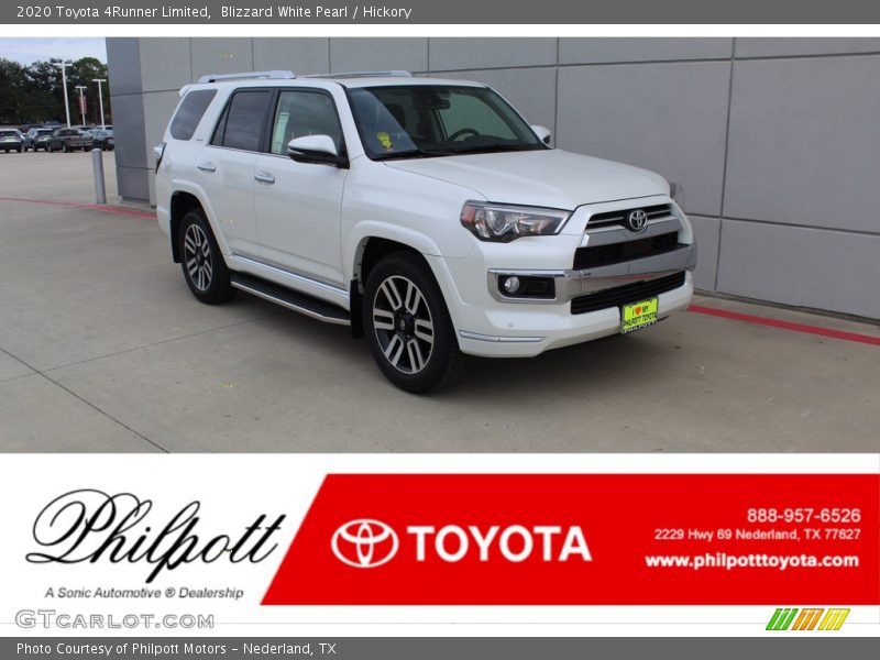 Blizzard White Pearl / Hickory 2020 Toyota 4Runner Limited
