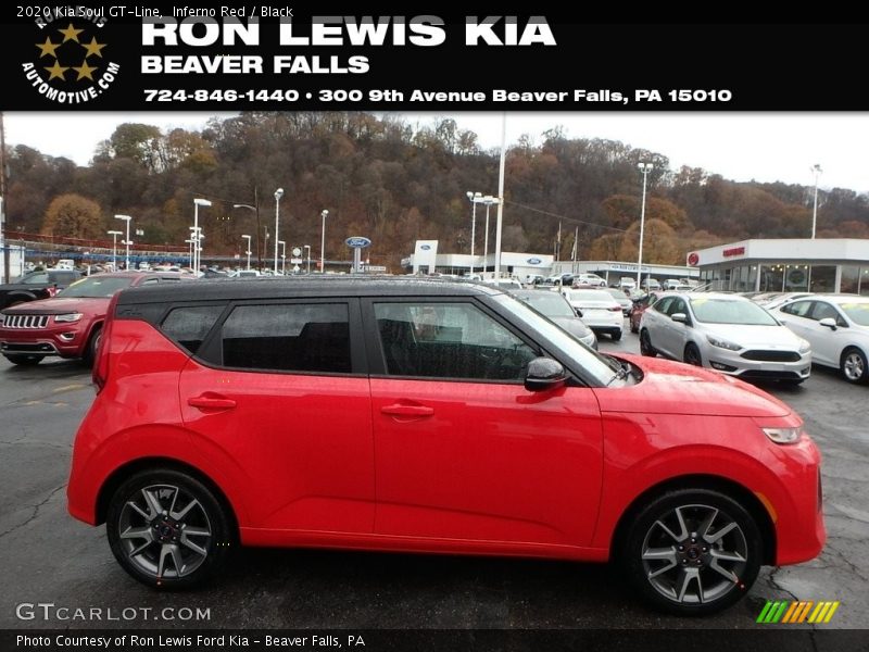 Inferno Red / Black 2020 Kia Soul GT-Line