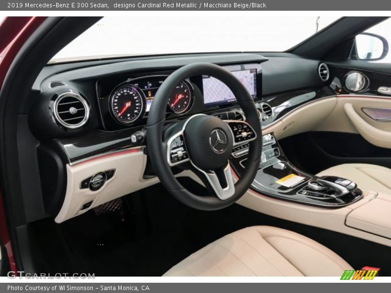 designo Cardinal Red Metallic / Macchiato Beige/Black 2019 Mercedes-Benz E 300 Sedan